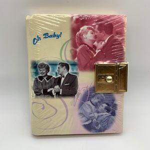 VTG I Love Lucy 50th Anniversary Oh Baby Lucy & Ricky Pregnancy Journal Notebook